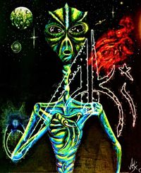 &quot;Alien you want me&quot; by AKI H.C. Black Edition (Copyright by AKI H.C.)